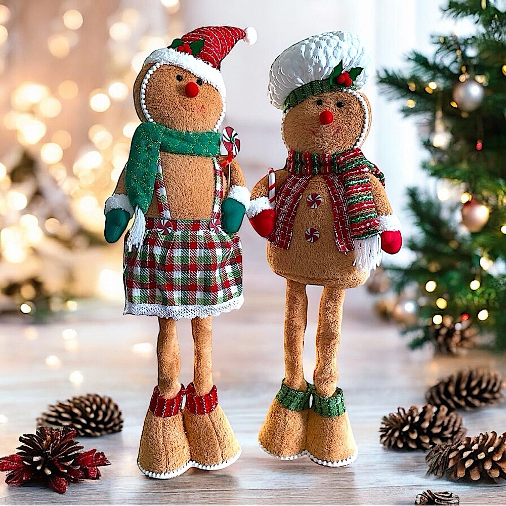 Gingerbread Stander Couple - Expandable - Holiday Decor